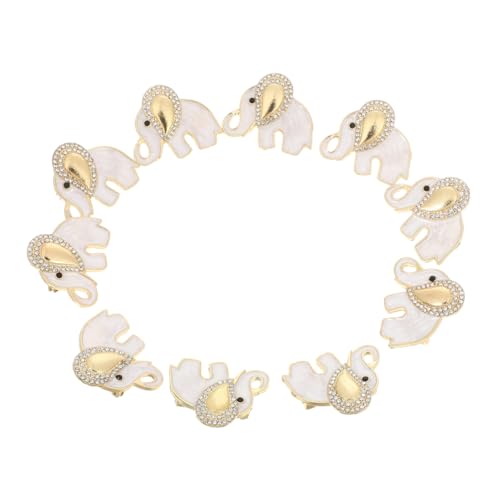 Alipis 10 Stück Niedliche Elefantenbroschen mit Funkelnden Strasssteinen Einzigartiger Tier Anstecker für Damen Eleganter Schmuck für Jacken Pullover und Kleider Vielseitiges Modisches von Alipis