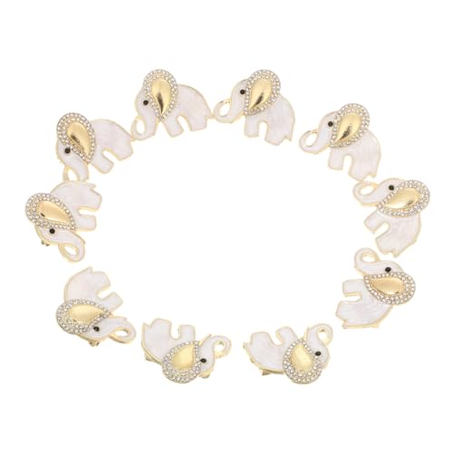 Alipis 10 Stück Teiliges Elegante Strass Elefant Brosche für Damen Funkelnde Tier Anstecknadel Schmuck für Jacken Pullover und Besondere Anlässe von Alipis