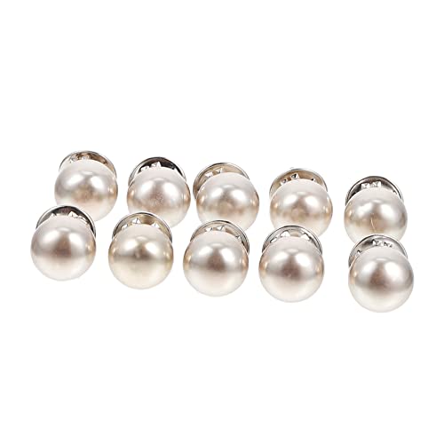 Alipis 10 Stück Versteckte Kragen Druckknöpfe Für Damen Unsichtbare Sicherheitsnadeln in Silber Für Hemden Blusen Und Jacken Dekorative Brustnadeln Zur Vermeidung Unbeabsichtigter von Alipis