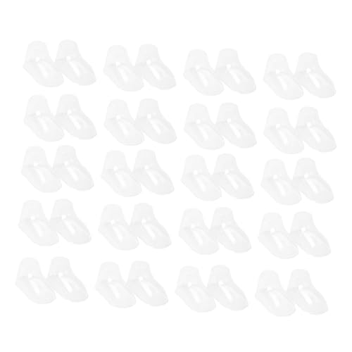 Alipis 100 Stück Transparente Kunststoff Babysocken Display Ständer Leichte Babyfußmodelle für Kleinkinderschuhe Einfache Montage Schuhformhalter für Babysocken und Lauflernschuhe von Alipis