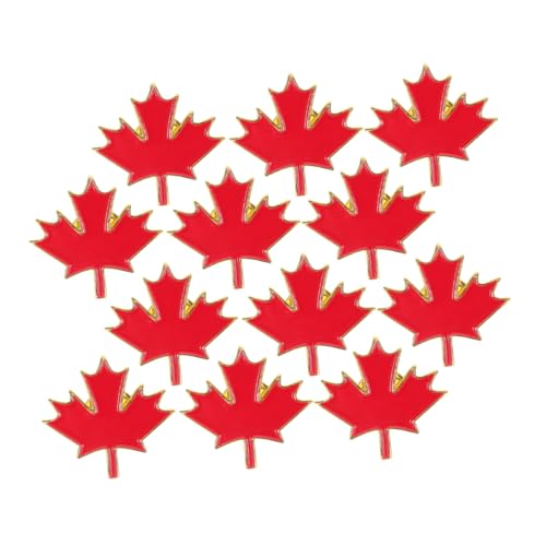 Alipis 12stücke Ahornblatt Anstecker Aus Metall Für Damen Reise Souvenir Brustnadel Verstellbarer Clip Als Und Dekoration von Alipis