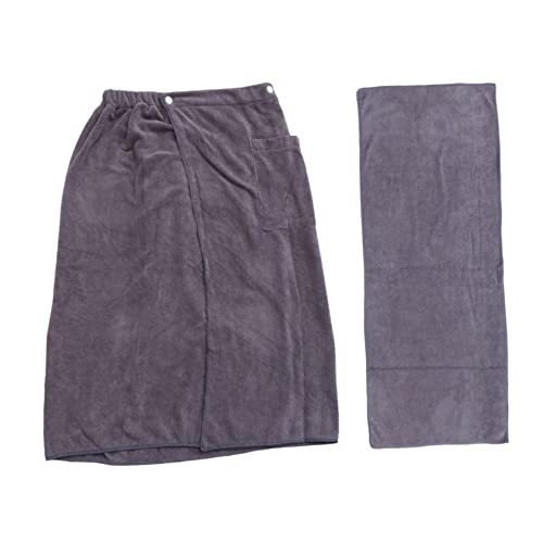 Alipis Herren Badetuch aus Mikrofaser Tragbarer Bademantel Wasserabsorbierender Strandbademantel für Zuhause Leicht und Bequem Atmungsaktives Material von Alipis