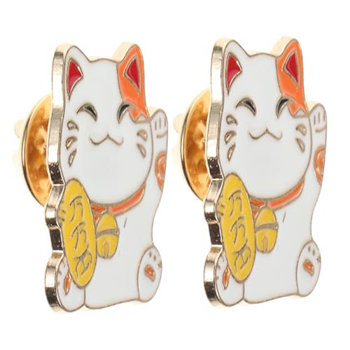 Alipis 2 Stück Glückskatzenbrosche Katze-Emaille-Stifte Kätzchen-Anstecknadel Kawaii-Stifte Emaille-Katzennadel kawaii Brosche Kawaii Mode mit Tierabzeichen Pins-Rucksack Legierung Alipis 2 Stück Glückskatzenbrosche Katze-Emaille-Stifte Kätzchen-Anstecknadel Kawaii-Stifte Emaille-Katzennadel kawaii Brosche Kawaii Mode mit Tierabzeichen Pins-Rucksack Legierung von Alipis