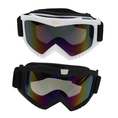 Alipis 2 Stück Winddichte Motocross Brille mit Uv-schutz für Herren Offroad Motorrad Atv-schutzbrille Komfortable Passform für Gesichtsformen Stoßfeste Outdoor-fahrrad-sonnenbrille von Alipis