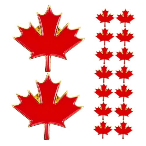 Alipis 25 Stück Ahornblatt Brosche Vintage Metall Anstecknadel Kleidung Dekoration Robuste für Mode Accessoires und von Alipis