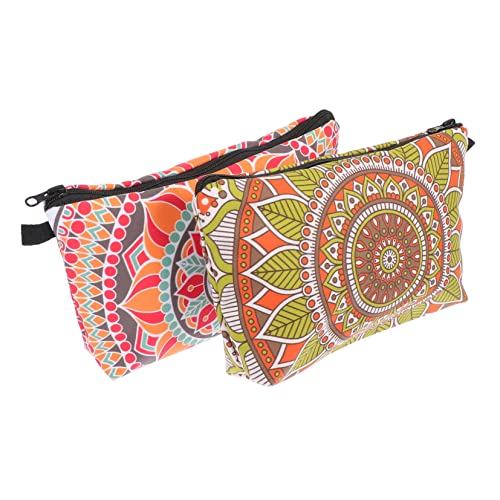 Alipis 2st Kosmetiktasche Machen Schminktasche Mandala-blumentasche Organizer-Taschen Packen Aufbewahrungstaschen Für Toilettenartikel Portemonnaie Packsack Beutel Polyester Reisen von Alipis