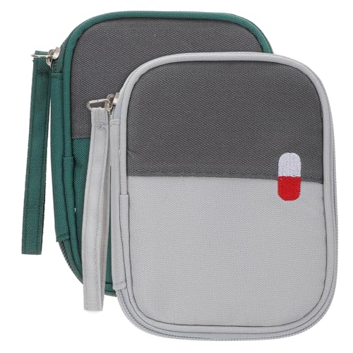 Alipis 2stücke Kleine Tragbare Medizinische Tasche Organizer Für Grün Für Schule Reisen Und Notfälle von Alipis