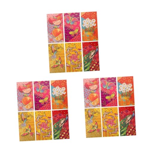 Alipis 3 Sätze Roter Umschlag Chinesisches Neujahrszubehör Rote Pakete Chinesisches Neues Jahr Rotes Paket Chinesische Neujahrsgeldtaschen Chinesische Rote Umschläge Papier 6 Stück * 3 Alipis 3 Sätze Roter Umschlag Chinesisches Neujahrszubehör Rote Pakete Chinesisches Neues Jahr Rotes Paket Chinesische Neujahrsgeldtaschen Chinesische Rote Umschläge Papier 6 Stück * 3 von Alipis