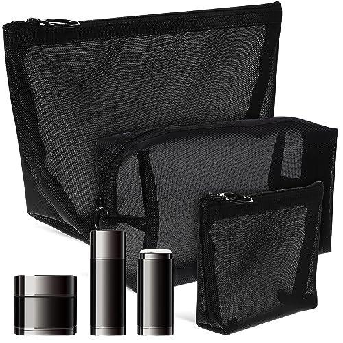 Alipis 3 STK Kosmetik-Make-up-Organizer Kulturbeutel Aus Mesh Make-up-netztaschen Make-up-Taschen Für Damen Klare Schminktasche Feuchttücher Veranstalter Fräulein Kosmetiktasche Nylon von Alipis