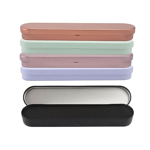 Alipis 5 STK Pinzetten Aufbewahrungsbox Etui Für Pinzettenhalter Gothic Kleidung Damen Make-up-werkzeugbehälter Pinzettentasche Vorratsbehälter Muschelschale Wimper Weißblech Metall-Box von Alipis