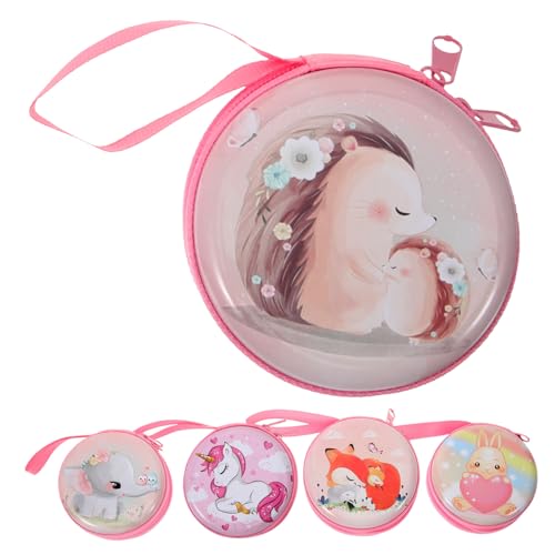 Alipis 5 Stück Teiliges Cartoon Münzbörsen mit Reißverschluss Bruchsichere Farbenfrohe Kleingeld und Schlüsselbörsen für Alltag und Partygeschenke Glatte Oberfläche Langlebig von Alipis