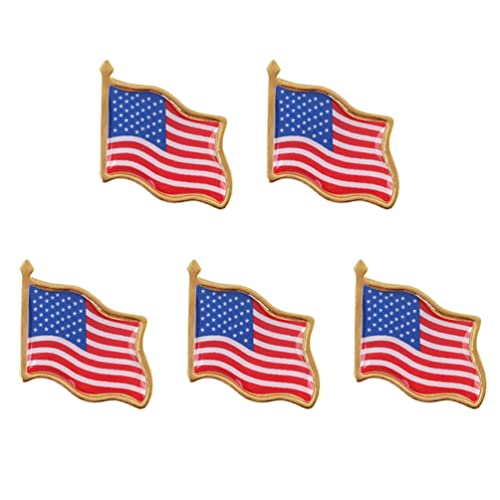 Alipis Anstecknadel Mit Amerikanischer Flagge Anstecknadel Mit Us-Landesflagge Usa-Hut Krawattennadel Anstecknadel Patriotisches Souvenir Anstecknadel Für Mäntel Anzugjacken von Alipis