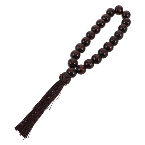 Alipis Großes Auto Holz Gebetsperlen Armband Buddhistische Meditationskette aus Natürlichem Duftendem Grünem Sandelholz Stilvolles Interieur Schmuckstück für Herren von Alipis