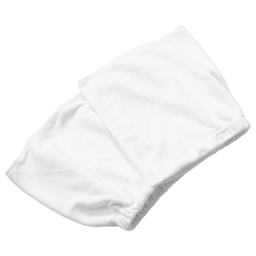 Alipis Herren Badetuch Hose Verstellbar mit Druckknopf Fleece Schnell Trocknend Badeumhang Badehose für Dusche Pool Strand Spa Weiß von Alipis