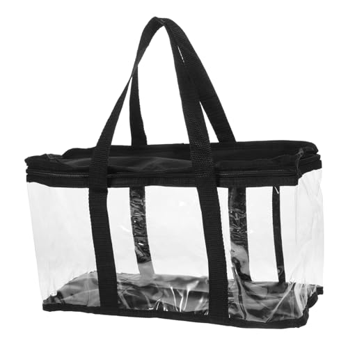 Alipis Kleine Transparente PVC Handtasche mit Reißverschluss Klare Baseballmütze Aufbewahrungstasche für Damen Vielseitige Konzert Shopping Bag für Reisen Partys und Alltag von Alipis