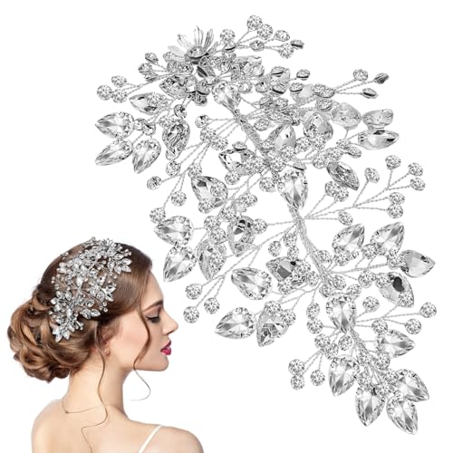 Alipis Hochzeits-haarschmuck Für Frauen Flexibles Diadem Mit Strasssteinen Elegantes Braut-accessoire Für Besondere Anlässe Zu Hochzeitskleidern Und Frisuren von Alipis