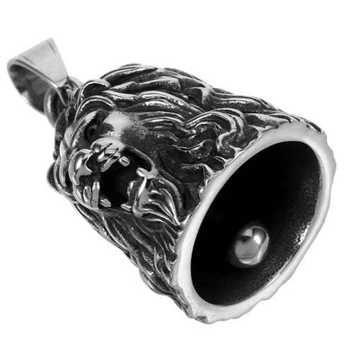 Alipis Lion Bell Schlüsselanhänger Aus Vintage Löwenkopf Anhänger Für Männer Motorrad Dekoration Rustikales Design Langlebig Und von Alipis