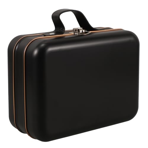 Alipis Mini Koffer Eisen Vintage Aufbewahrungsbox Schwarz Dekorative Box für Jungen und Mädchen Spielzeug Kosmetik Elektronik und Werkzeuge von Alipis