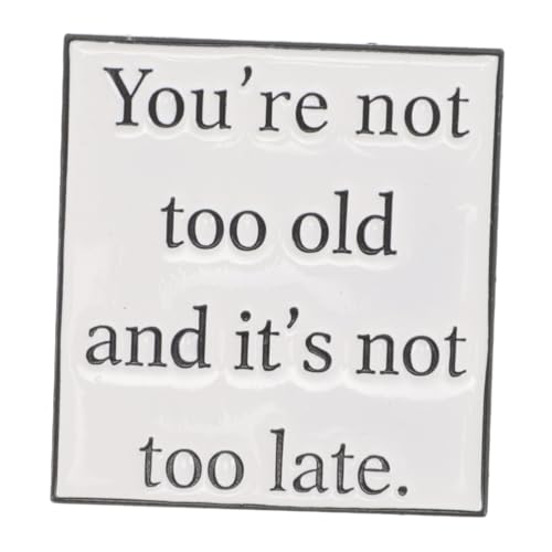 Alipis Motivational Metal Badge mit Minimalistischer Gestaltung Aufmunternde für Klassenzimmerpreise Rucksack Accessoires und Partys und Langlebig von Alipis