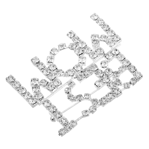 Alipis Muttertags Brosche für Frauen Strass Buchstaben Anstecker Schmuck für Weihnachten Geburtstage Jubiläen und Besondere Anlässe mit Funkelnden Rhinestones Einzigartiges Design für von Alipis