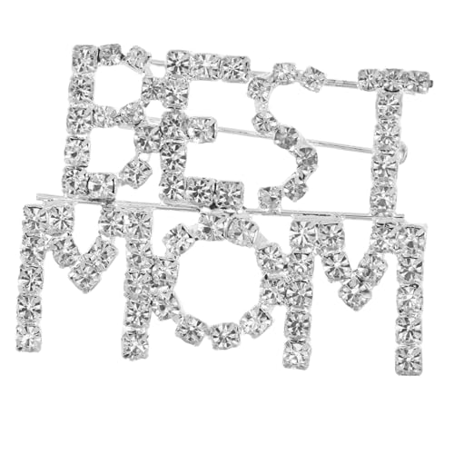 Alipis Muttertags Brosche mit Kristallen Anstecknadel für Frauen Stilvolles Accessoire für Besondere Anlässe für Mütter Funkelnde Brosche mit Glitzersteinen von Alipis