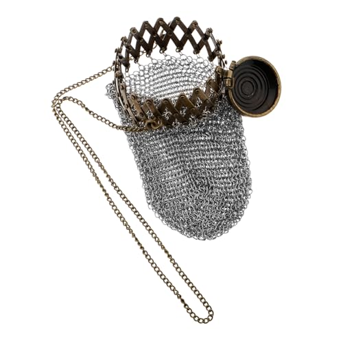 Alipis Retro Münzbeutel Vintage Geldbörse mit Drehdeckel Kompakte Aufbewahrung für Kleine Wertsachen Stilvolles für Antikes Design mit Netzgeflecht von Alipis