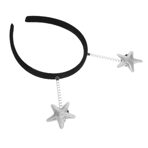 Alipis Stern Stirnband Damen mit Federnde Fünf Punkt Sterne Leichtes Kostüm Haaraccessoire für Geburtstag Party Themen Event Robustes Komfortables Design Silberfarben Alipis Stern Stirnband Damen mit Federnde Fünf Punkt Sterne Leichtes Kostüm Haaraccessoire für Geburtstag Party Themen Event Robustes Komfortables Design Silberfarben von Alipis
