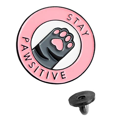 Alipis Verspielte Katzenbrosche Rosafarbene Emaille Katzenpfotenform Dekoratives Accessoire Für Kleidung Und Taschen Legierung 3 Cm von Alipis