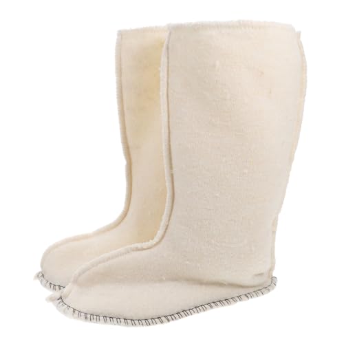 Alipis Warme Atmungsaktive und Wasserdichte Winter Stiefel Einlegesohlen mit Weichem Plüschfutter Hohe Schaftwärmer für Damen und Herren Thermische Innenfutter gegen Kälte und Nässe von Alipis