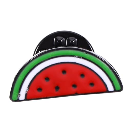 Alipis Wassermelonen Brosche aus Emaille Cartoon Anstecknadel für Damen Lustiges Kleidungsaccessoire Leicht und Langlebig für Partys und Freizeitoutfits von Alipis