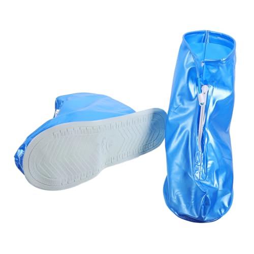 Alipis wasserdichte Überschuhe Schuhüberzieher aus PVC Wiederverwendbare Leichte Regenschuhe mit Reißfester Sohle Rutschfester Schutz für Damen Herren und Outdoor Einsatz von Alipis
