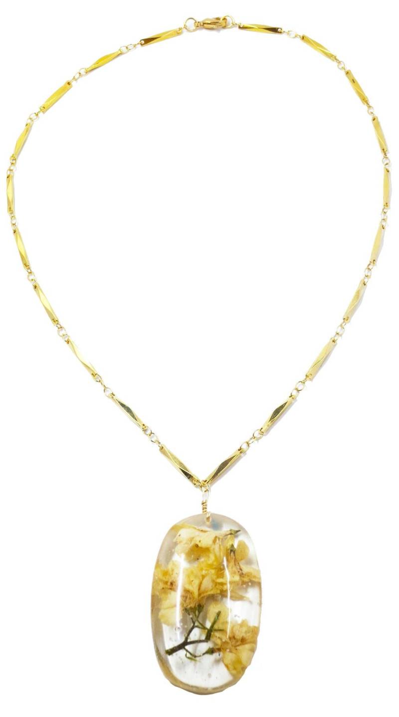 Echte Blume Halskette, Echte Schmuck, Getrocknete Blumenhalskette Echte Blume Halskette, Echte Schmuck, Getrocknete Blumenhalskette von AlisaMichelleDesigns