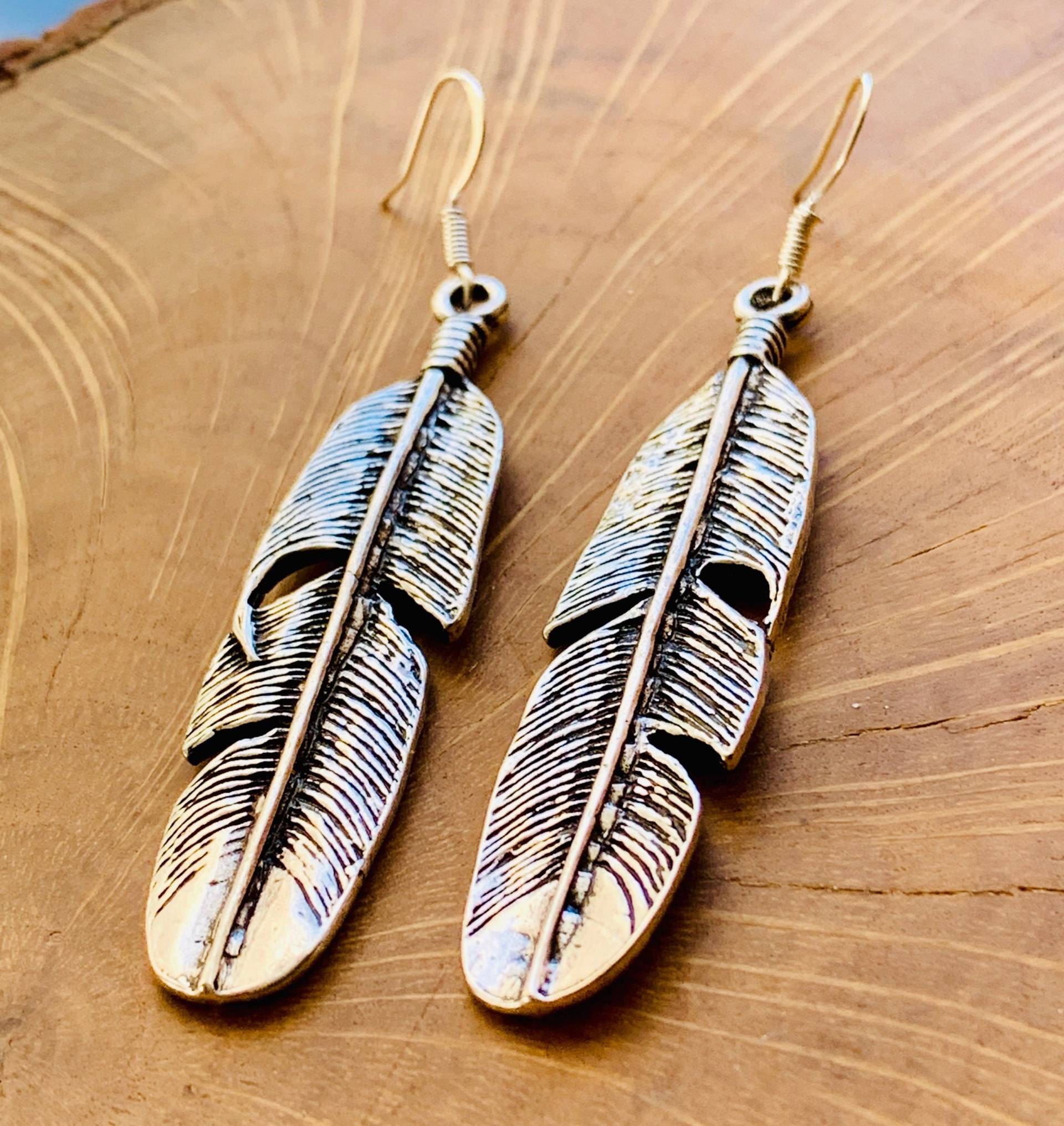 Feder Ohrringe, Feder-Ohrringe, Südwestlichen Schmuck, Boho Ohrringe Feder Ohrringe, Feder-Ohrringe, Südwestlichen Schmuck, Boho Ohrringe von AlisaMichelleDesigns