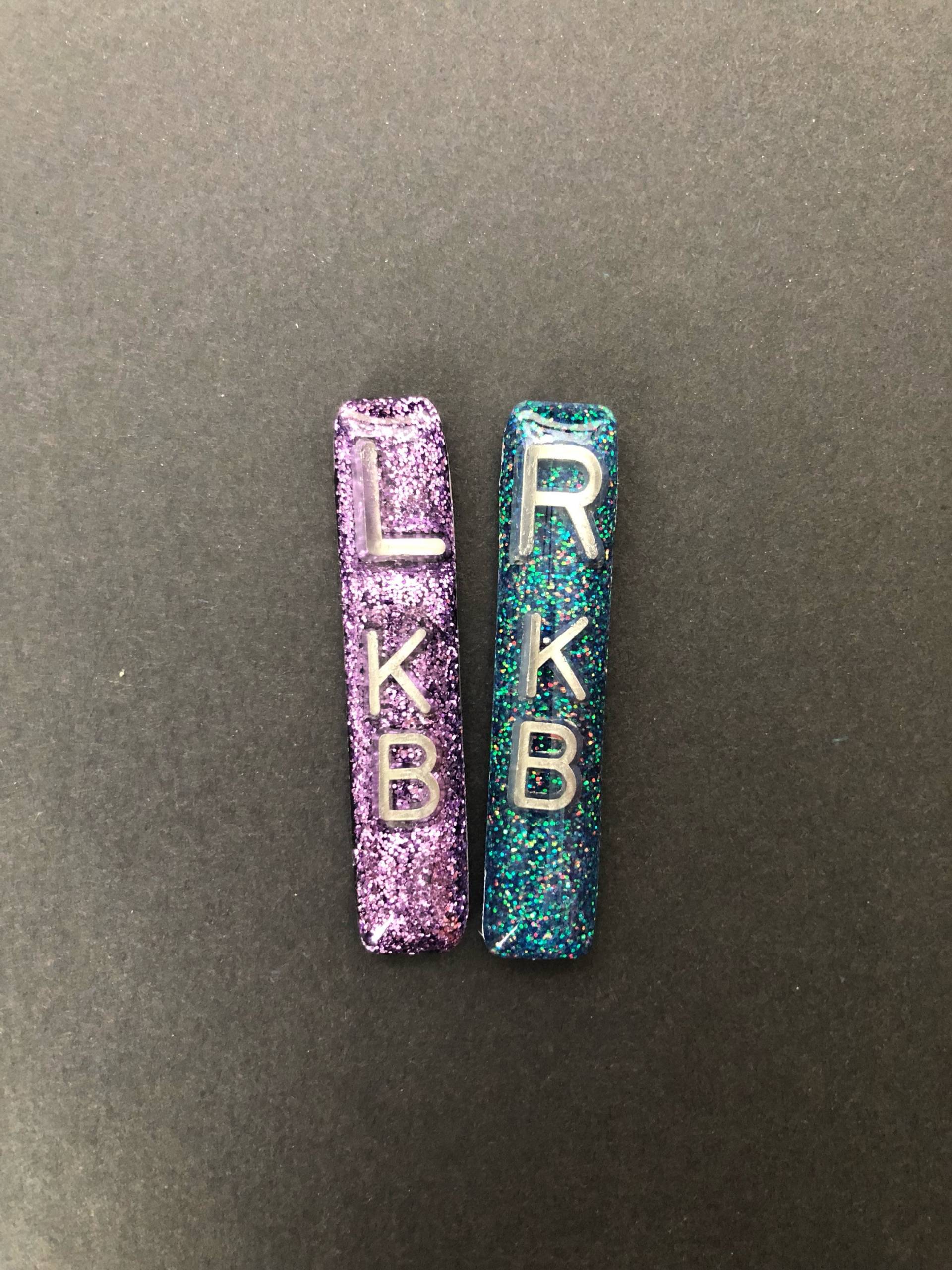 Lange Schmale Rechteck Glitter Xray Markers 3 Initialen Enge Collimation Kleine von AlishaGoesCrafty