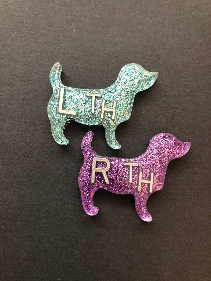xray Marker Für Hunde, Mit 2 Oder 3 Initialien, Glitzer xray Marker Für Hunde, Mit 2 Oder 3 Initialien, Glitzer von AlishaGoesCrafty
