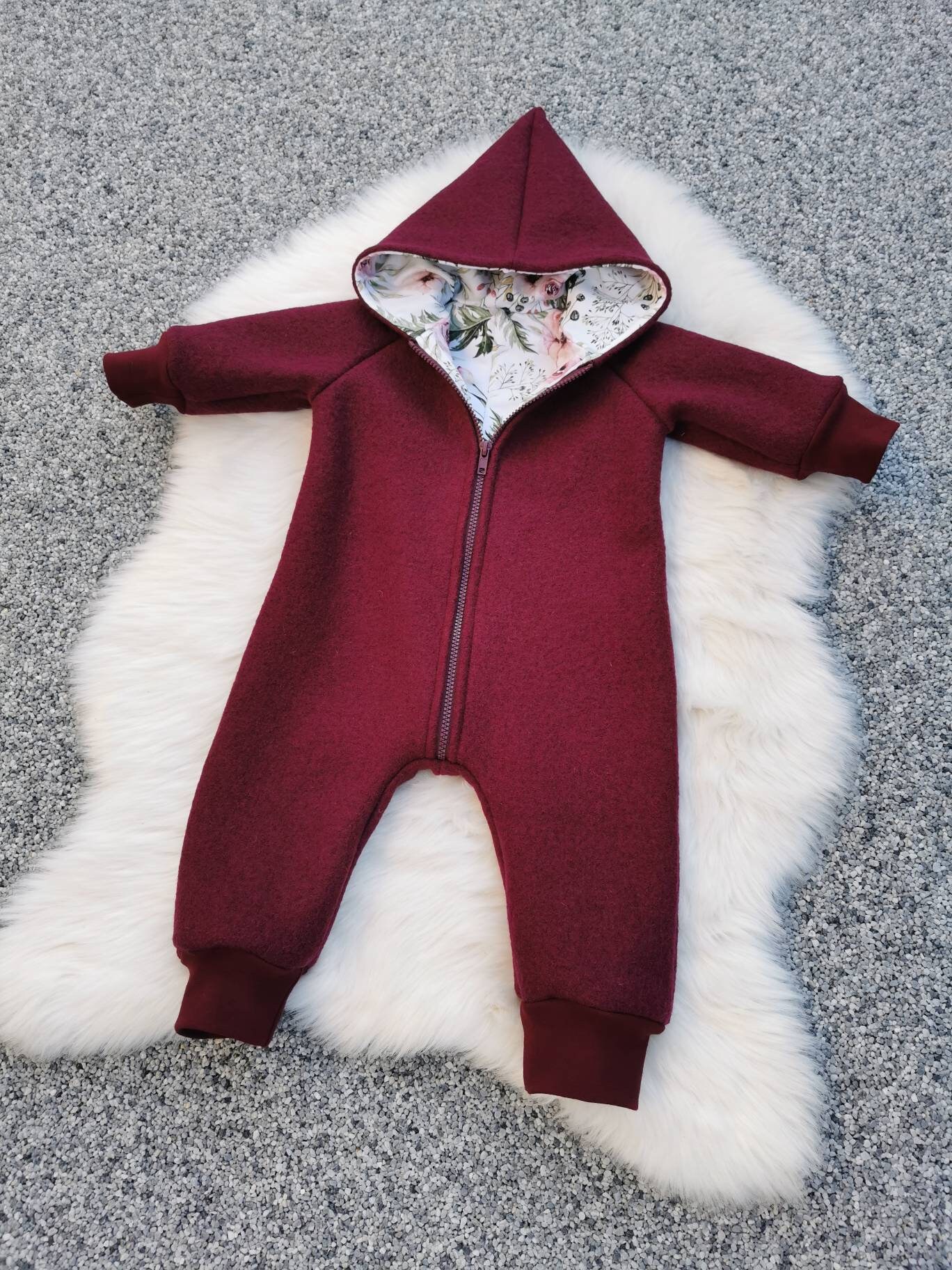 Wollwalkanzug/Overall Handmade Auf Wunsch, 100% Schurwolle von AlishasKlimperreich