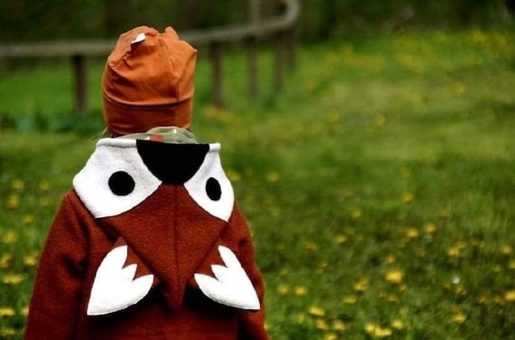 Wollwalkmantel, Wollwalkjacke, Handmade Auf Wunsch, Schurwolle, Fuchs, Fuchskapuze von AlishasKlimperreich