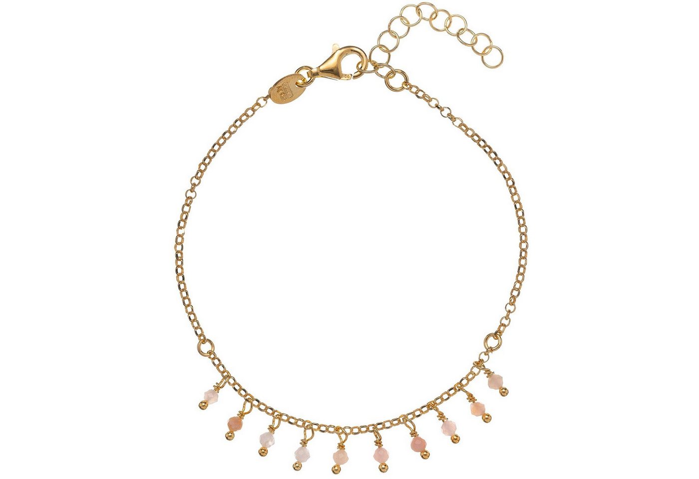 Alisia Gliederarmband DamenPietra Silber Vergoldet mit Rosa Opalen von Alisia
