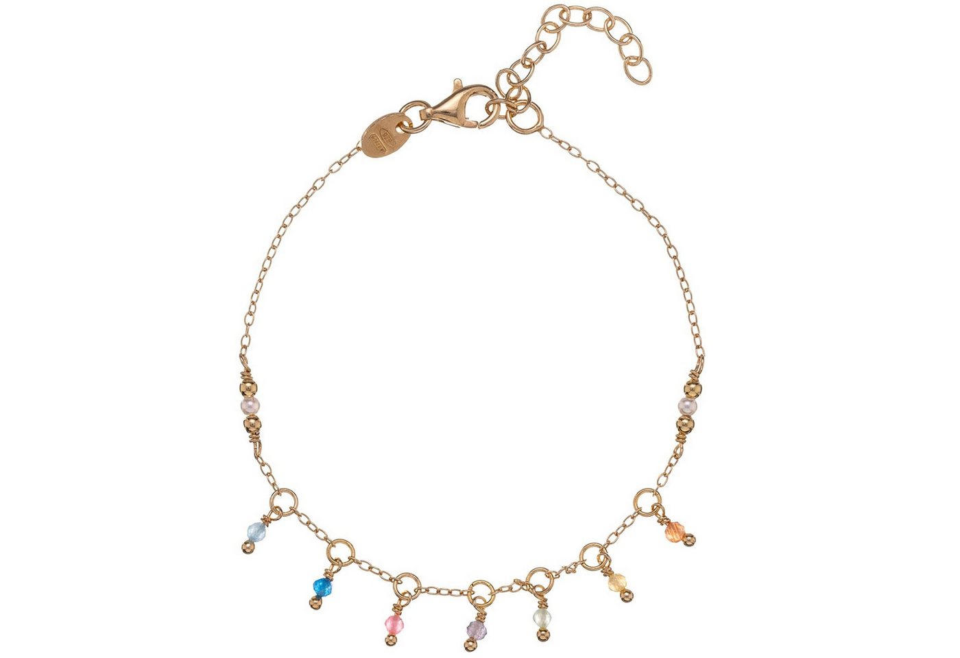 Alisia Gliederarmband DamenPrism Silber Vergoldet mit Pastellfarben von Alisia