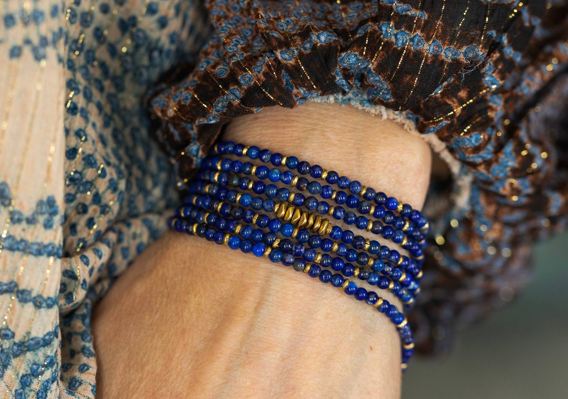 Lapis Armband, Multi Wrap, Lazuli, Wickelarmband von AlisonStorryJewelry