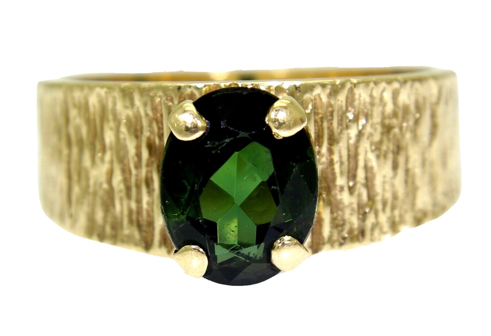 Vintage Chrom Diopside 9Ct Gelbgold Band Ring Größe N ~ Us 6 3/4 von AlisonsVintageGems