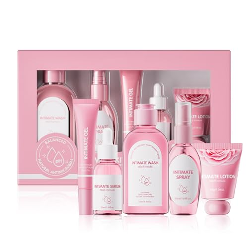 Premium Frauen Intimpflege Set für Tägliche Sanfte Reinigung und pH-Wertausgleich, Natürliche Feuchtigkeitspflege zur Beruhigung Sensibler Haut, Für Frischegefühl und Wohlbefinden im Intimbereich Premium Frauen Intimpflege Set für Tägliche Sanfte Reinigung und pH-Wertausgleich, Natürliche Feuchtigkeitspflege zur Beruhigung Sensibler Haut, Für Frischegefühl und Wohlbefinden im Intimbereich von Alisvia