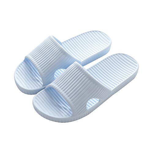 Alitopo Damen und Herren rutschfeste Slipper, leicht, flache Sandalen zum Reinschlüpfen, Duschsandalen Haussandalen, weiche Flip-Flop-Schuhe für Innenbereich, Haus, Garten, Badezimmer, Pool von Alitopo