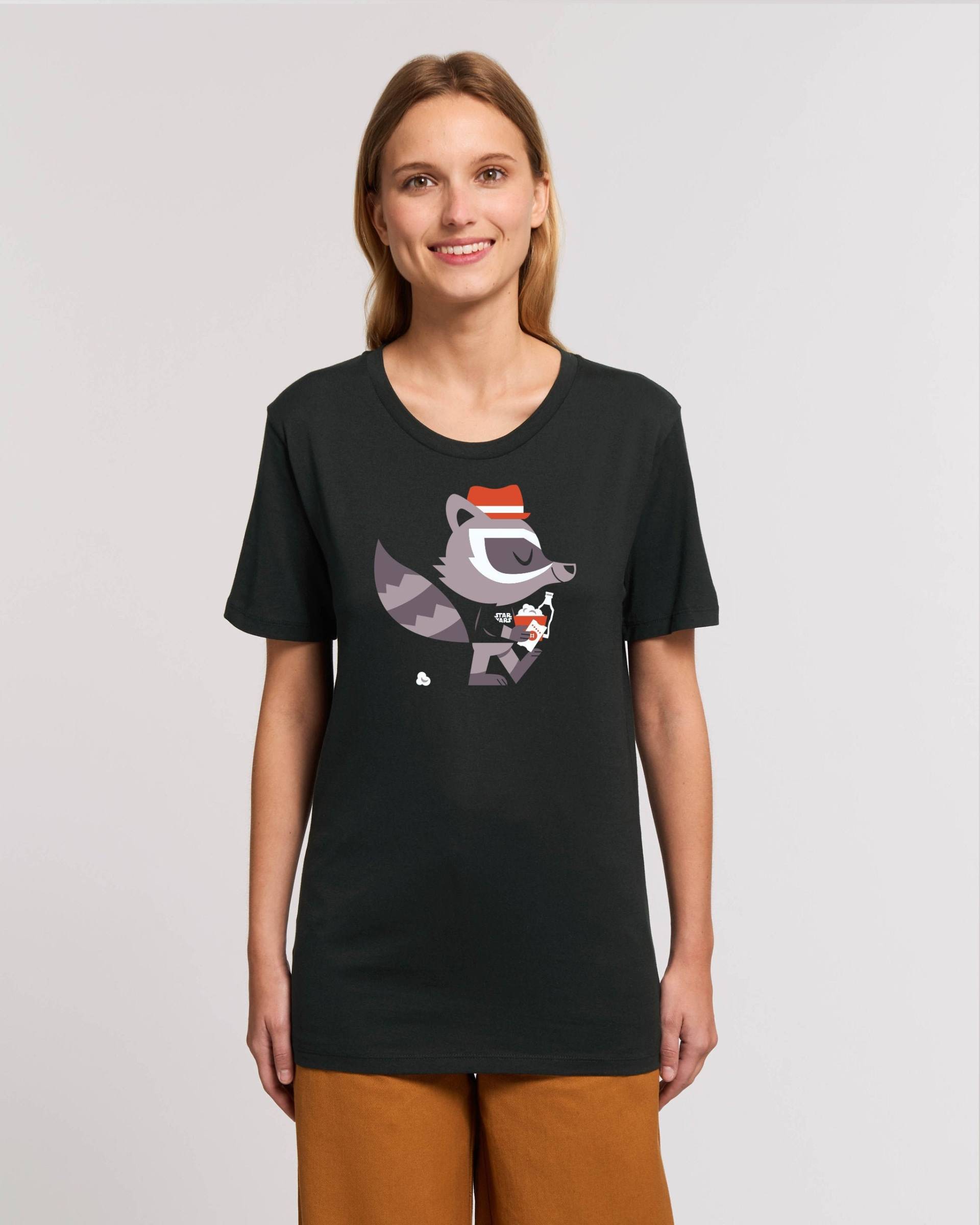 Cinema Raccoon T-Shirt Girls von AliveClothingShirts