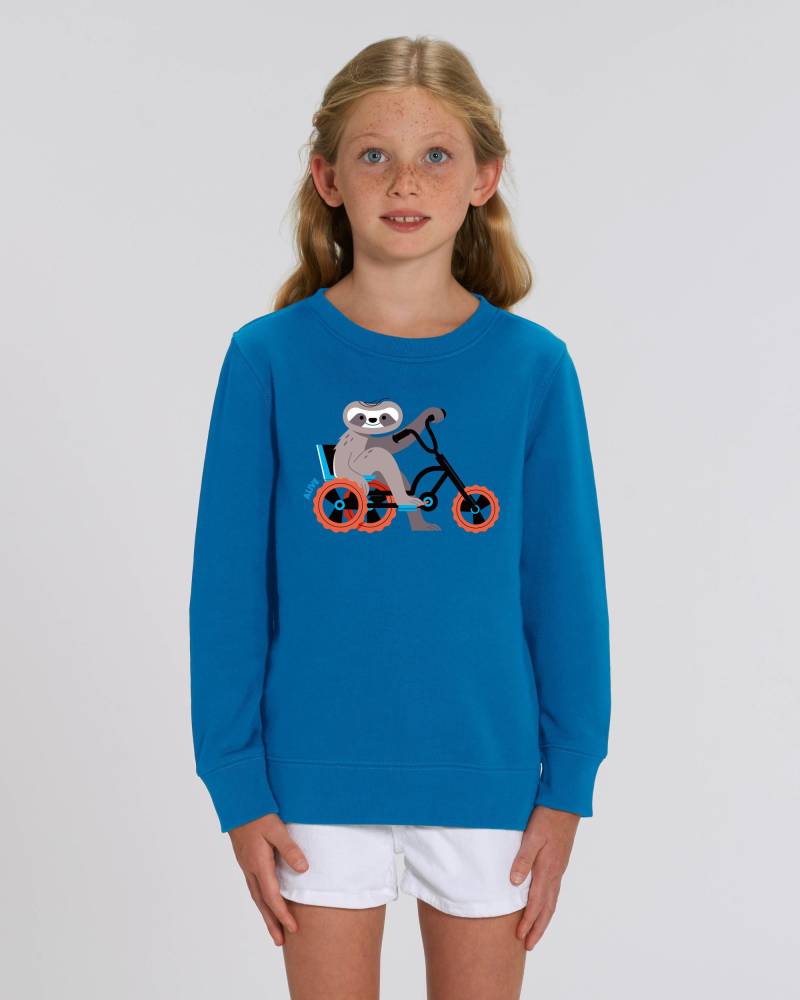 Faultier Cruiser Longsleeve Sloth Sweatshirt Bike Kids Mädchen von AliveClothingShirts
