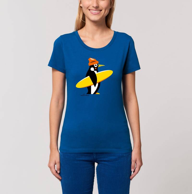 T-Shirt Frauen Pinguin Schlittschuhe von AliveClothingShirts