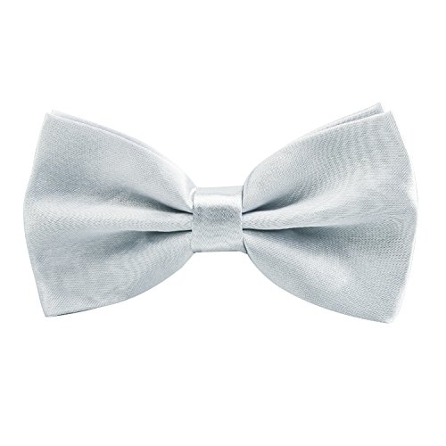 Alizeal Mode verstellbare vorgebundene Weihnachtsfliegen für Männer, Silber (Größe: One Size) von Alizeal