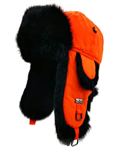 Alkaidstar Unisex Trapper Uschanka Russische Hütte Kunstpelz Cap Earflap Winter Bomber Hut Wintermütze Fliegermütze Fellmütze Erwachsenen für Herren von Alkaidstar