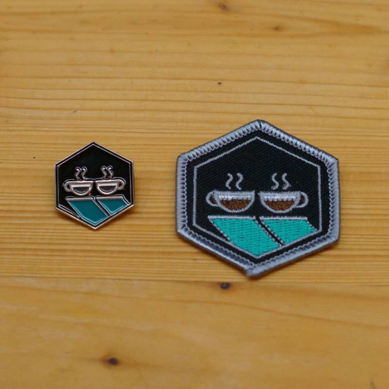 Coffeegress Ingress Pin & Patch Meetup With Coffee von AlkaliaSwag