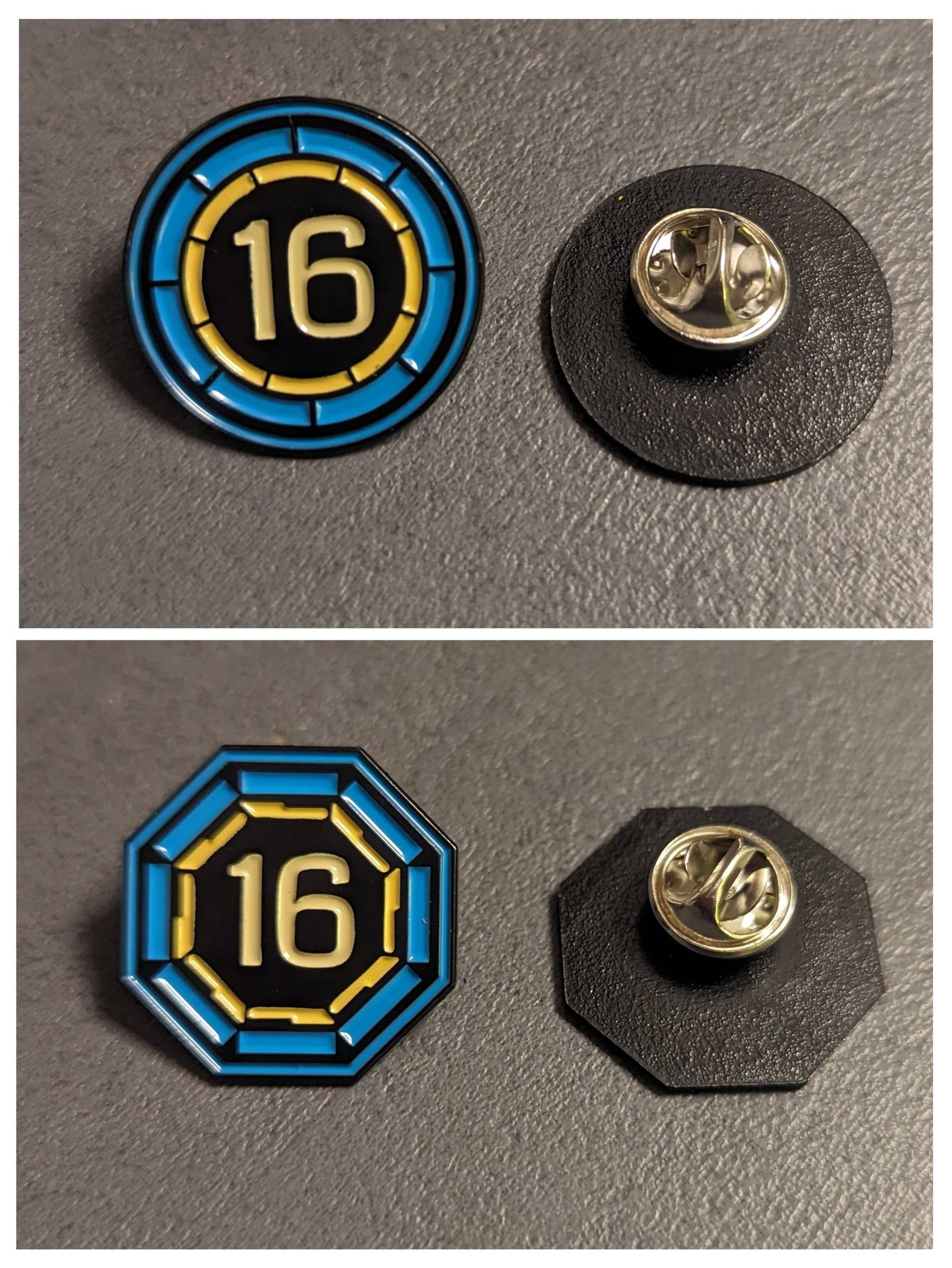 Level 16 Blue Resistance Ingress Prime/Redacted Pin von AlkaliaSwag